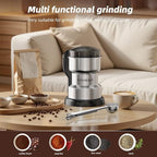 Electric Coffee Grinder 300W, Adjustable Grind, Espresso/Drip/Pour. Coffee Grinder for Coffee, Spices, and Other Foods (silvery-210) - Image 5