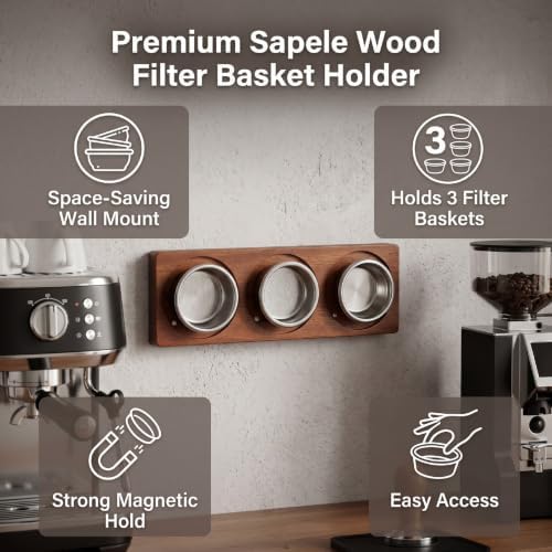 banapoy 58mm Magnetic Espresso Filter Basket Stand - Image 2