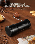 SHARDOR Professional Manual Coffee Bean Grinder with 420 High-Strength Stainless Steel Conical Burr, Hand Coffee Grinder with Ultra-granular Adjustment, Enhanced Stability with Wider 1.06oz Chamber - Image 5