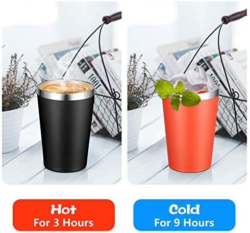 VEGOND 12oz Tumbler Stainless Steel Tumbler bulk Vacuum Insulated Double Wall Travel Tumbler with Lid and Straw Reusable Tumbler, Black 12 Pack - Image 3