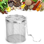 Stainless Steel Spice Seasoning Strainer Tea Ball Strainer Soup Seasonings Seperation Basket Spice Filter Kitchen Tools(12 * 13cm) - Image 3