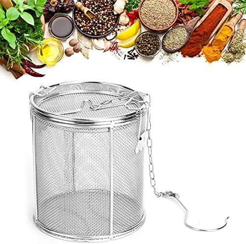Stainless Steel Spice Seasoning Strainer Tea Ball Strainer Soup Seasonings Seperation Basket Spice Filter Kitchen Tools(12 * 13cm) - Image 3