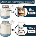1 Gallon Glass Jar with Lid, 2 Pack Glass Food Storage Containers - Image 7
