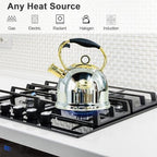 Tea Kettle for Stovetop, Food Grade Stainless Steel Water Kettle, Tea Pot for Home & Kitchen, 3.0 Qt - Image 3