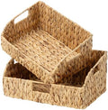 StorageWorks Pantry Baskets for Organizing, Hyacinth Storage Baskets, 2Pack by StorageWorks