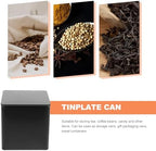 OUNONA 4 Piece Tinplate Storage Jars for Loose Tea and Tea Leaves - Image 7