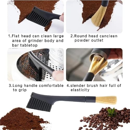 4pcs Coffee Brush Cleaning Brush Coffee Filter Cleaning Brush, Suitable for Espresso Machine With Grinder for Home - Image 4