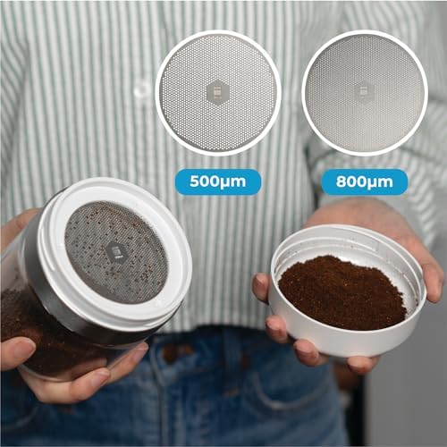 Bean Care System Bundle – Smart Coffee Canister with One-Touch Vacuum Seal & Dual-Mesh Stainless Steel Sifter for Fresh Storage & Consistent Grinds – Cold Brew & Espresso Ready - Image 7