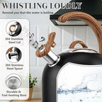 Harriet Whistling Tea Kettle, 3.1QT Food-Grade Steel Stovetop Teapot - Image 3
