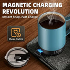 14oz Magnetic Charging Cordless Smart Coffee Mugs, Fast Heating & High Temperature Self Heating Coffee Mug, Keeps Hot Up to 149℉ for Hours, Mug Warmer for Home, Offiece Coffee Tea Lover(No APP) - Image 6