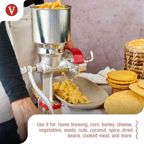 Victoria Manual Cast Iron Grain Mill 2400g with High Hopper - Image 4