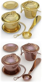 Gold Tea Infuser + Rose Gold Tea Infuser by ApaceLiving