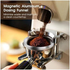 4 Pcs Coffee Utensil Stainless Steel Powder Press Hammer Loose Powder Needle Powder Ring Practical Professional Coffee Tools(Black 53MM-4 Pcs) - Image 4