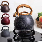 Tea kettle, Stovetop Whistling Tea Kettle 3L Large Capacity Stainless Steel Teakettle for All Stovetops with Ergonomic Handle - Image 4