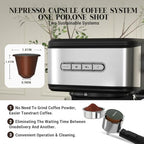 20 Bar Espresso Machine with Milk Frother Steam, Stainless Steel 1100W - Image 5