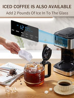 Ihomekee Coffee Maker, Programmable Drip Coffee Machine 12 Cup - Image 4