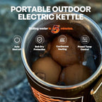 Portable Camping Coffee Maker, Electric French Press, Travel Kettle, 120V - Image 4