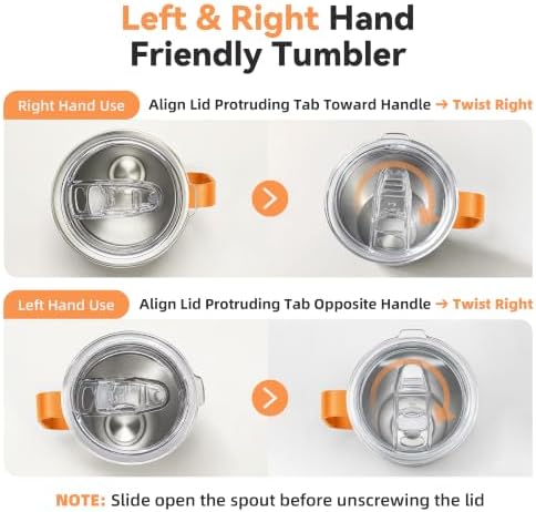 30 oz Stainless Steel Tumblers Bulk with Handle and Lid, 12 Pack - Image 2
