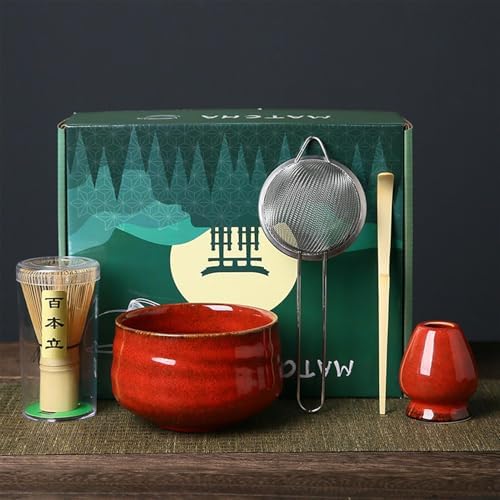 Matcha Whisk and Bowl Set – Complete Japanese Tea Tool Kit for Ceremonial Use | 5-Piece Maatcha Maker Includes Scoop, Chasen, Sifter, Ceramic Cup, Bamboo Accessories for Brewing Green Tea at Home - Image 6