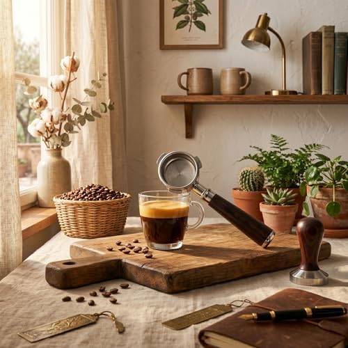 54mm Bottomless Portafilter for Breville 3 Ear Rosewood - Image 3