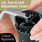 The Royal Coffee Grinder, by Flair Espresso: An all-manual hand burr grinder with hardened steel conical burrs for any coffee brewing method - Image 4
