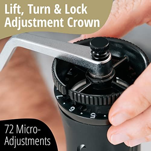 The Royal Coffee Grinder, by Flair Espresso: An all-manual hand burr grinder with hardened steel conical burrs for any coffee brewing method - Image 4