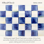 MACKENZIE-CHILDS Tea Kettle, 3 Quarts, Blue-and-White Royal Check - Image 3