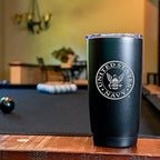 Military Gift Shop 20oz Insulated Steel US Navy Tumbler, Double-Walled USN Coffee Mug | Gifts Sailors | Disabled Vet Owned Business-Navy 20oz Tumbler - Image 4