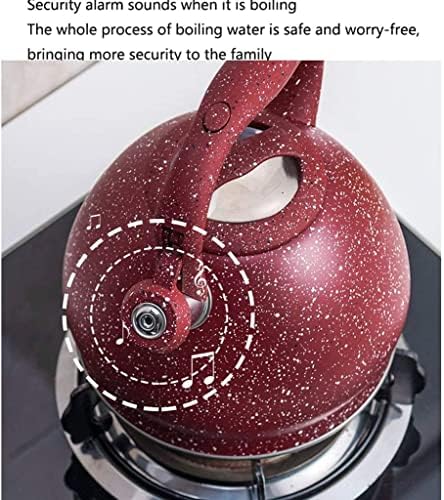 Stovetop Kettle 3L Large Capacity Tea Kettle Whistling Stainless Steel Teakettle for All Stovetop with Ergonomic Handle Teapot Kettles for Stove(D) - Image 3