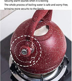 Stovetop Kettle 3L Large Capacity Tea Kettle Whistling Stainless Steel Teakettle for All Stovetop with Ergonomic Handle Teapot Kettles for Stove(D) - Image 3