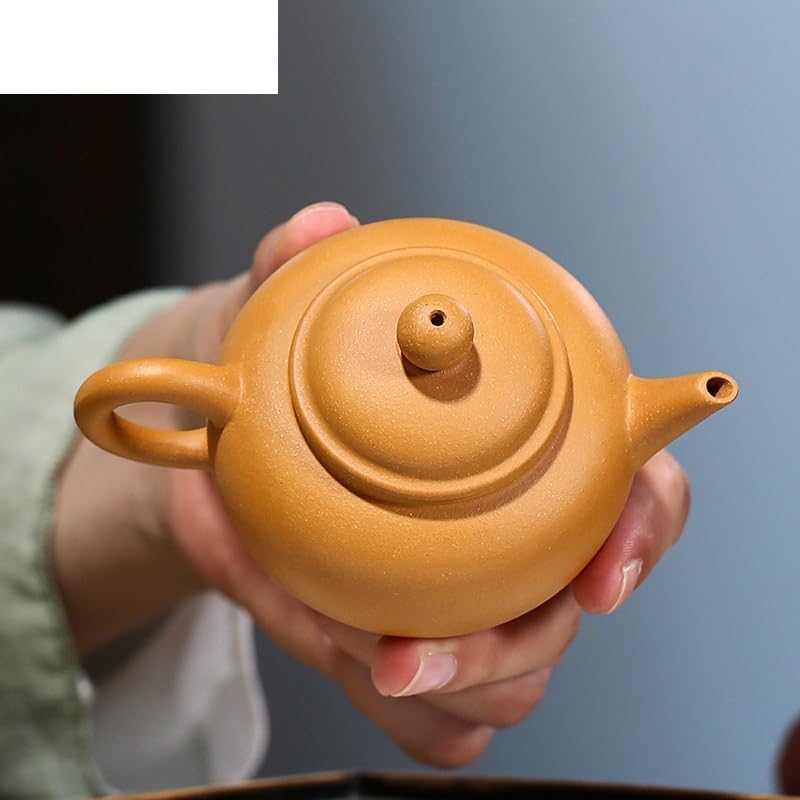 Tea Pots For Loose Tea 110ML Purple Clay Teapots Handmade Pot Raw Ore Section Mud Tea Maker Kettle with Infuser Chinese Zisha Tea Set Chinese Teapot Tea Infuser Pot - Image 4