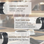54mm Espresso Accessories Kit 2-in-1 Coffee Distributor and Tamper Leveler, WDT Tool and Magnetic Dosing Funnel for 54 mm Portafilters - Image 3