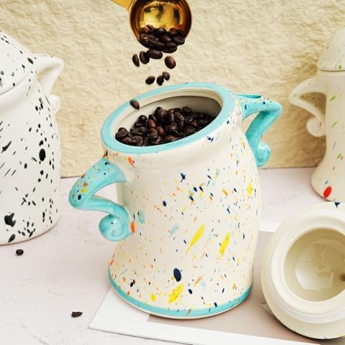 Sassy Canister With Attitude - Funny Ceramic Airtight Storage Canister for Coffee Sugar Tea, Unique Kitchen Decor & Housewarming Gift(Colorful) - Image 3