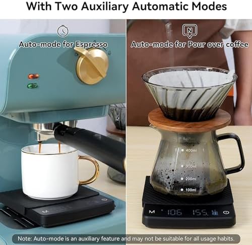 Digital Kitchen Scale with Timer Drip Espresso Scale 2 / 3kg / 0.1g High Rechargeable Portable Coffee Espresso Kitchen for Coffee Electronic Timer Portable - Image 6