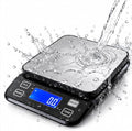 Waterproof Digital Kitchen Scale 0.001oz/0.1g Precision, Stainless Steel Electronic Scale with 3 Power Options (Rechargeable/AAA/Built-in), 10 Units Conversion, Smart Standby, 22lb/10kg Capacity by TRUHUI