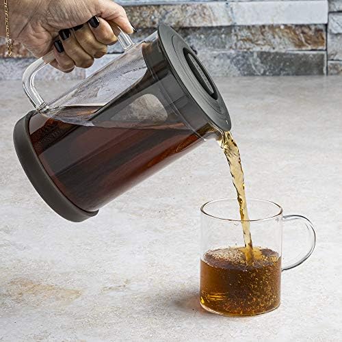 Primula Pace Cold Brew Iced Coffee Maker with Durable Glass Pitcher and Airtight Lid, Dishwasher Safe, Perfect 6 Cup Size, 1.6 Qt, Black - Image 6