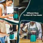 Insulated Coffee Carafe, 34 oz, Keeps Hot for 12H, Agave Teal - Image 4