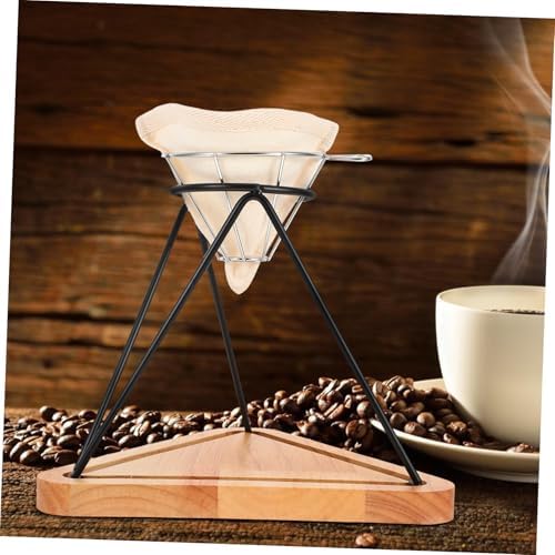 Healifty Reusable Stainless Steel Coffee Filter Stand Set Manual Pour-over Brewing Tools with Drip Rack and Filter Cloth for Home Office Coffee Lovers - Image 6