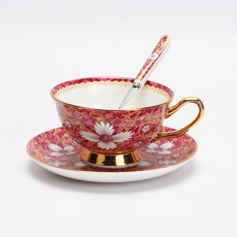 Blue and White Porcelain Coffee Cup and Saucer Set by Unknown