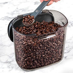 Progressive International ProKeeper+ Clear Plastic Airtight Food Baker's Kitchen Storage Organization Container Canister Set with Magnetic Accessories, 2- Piece Set (Coffee 2-Quart) - Image 4