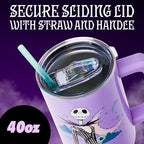 Silver Buffalo Nightmare Before Christmas, Stainless Steel Tumbler, 40oz - Image 3