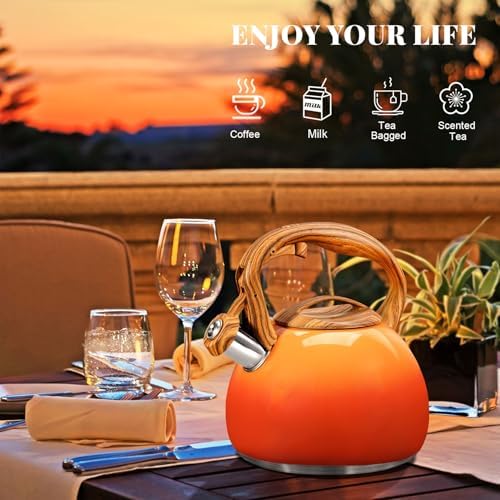GGC Whistling Tea Kettle for Stove Top, 3.2QT/3L Stainless Steel Tea Kettle - Image 6