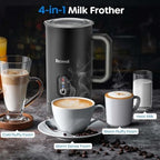 ECOWELL Milk Frother, 4-in-1 Electric Milk Steamer, 120s Fast Frothing - Image 2