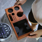 58mm Espresso Accessories Kit Compatible With ECM, Rocket, Profitec, Quick Mill, Lelit, E61 – Rosewood Bottomless Portafilter, Calibrated Tamper, Distributor, Tamper Station & Knock Box - Image 2