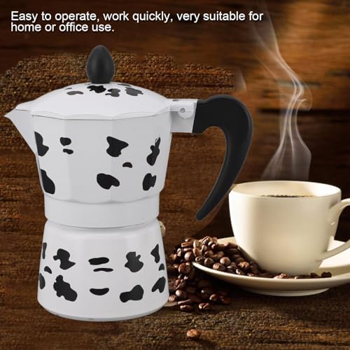 Espresso Stovetop Coffeemaker, Stovetop Espressos Maker, Coffee Maker for Home Cafe Outdoor Activities Camping Travel (3 Cups 150ML) - Image 2