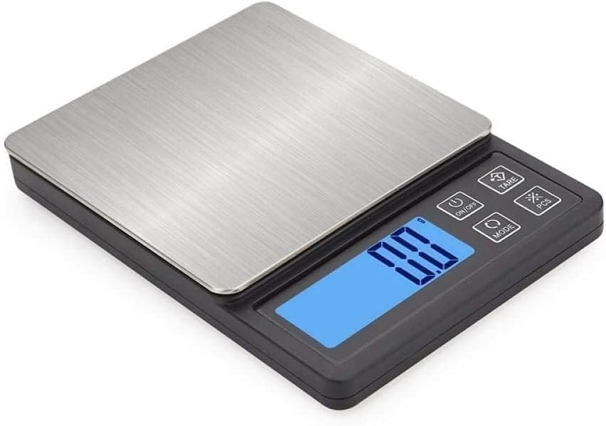 Kitchen Food Scales Kitchen Weighing 600G 1/3Kg Electronic Scales Pocket Digital Scales Jewellery Kitchen Food Scales Durable(Bianco 1kg/0.1g) - Image 6