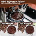 7 PCS Espresso Accessories,WDT Tool Espresso Machine Tamper Tools - Image 6