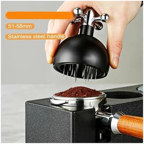 51/53/58mm Coffee Distributor Coffee Powder Stirrer Needles Tool Easy To Use Convenient Clean Tamper Espresso Barista Accessorie(Silver 51mm) - Image 2