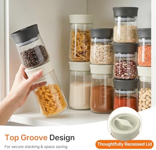 2-Pack 27oz Glass Storage Jars with Airtight Twist-Seal Lids - Image 5