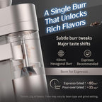 A4 Electric Burr Coffee Grinder, Black - Image 4